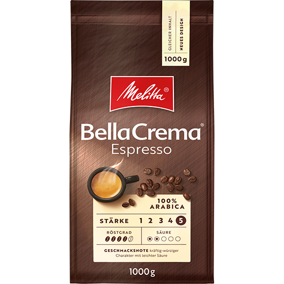 Melitta® BellaCrema® Espresso, Kaffeebohnen, 1000g